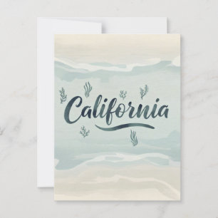 California Dream Postcard - Vintage Reisen Postkarte