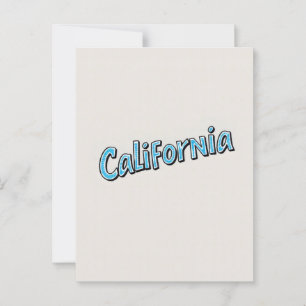California Dream Postcard - Vintage Reisen Postkarte