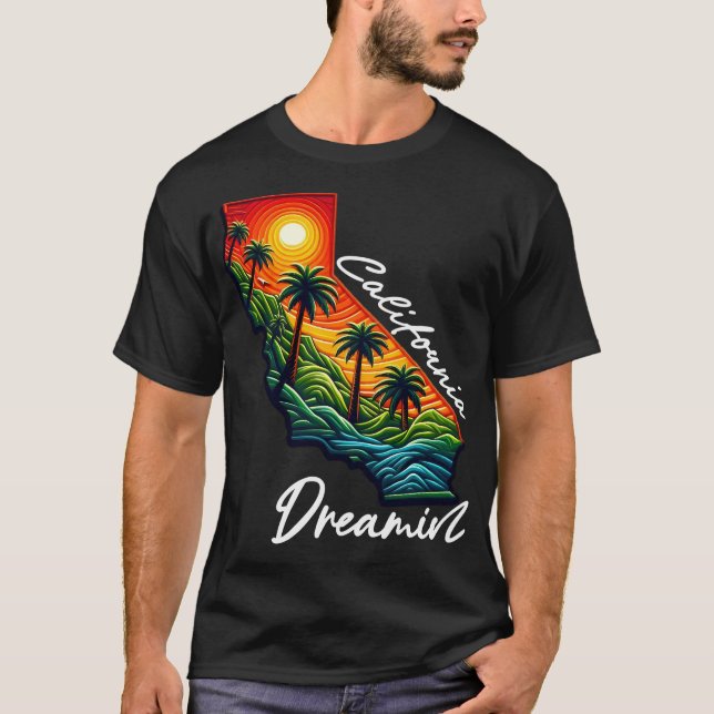 California Dreamin' Sunset T-Shirt (Vorderseite)