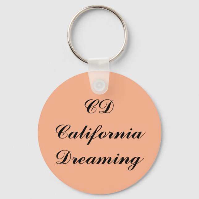 California Dreaming Monogram Schlüsselanhänger (Vorderseite)