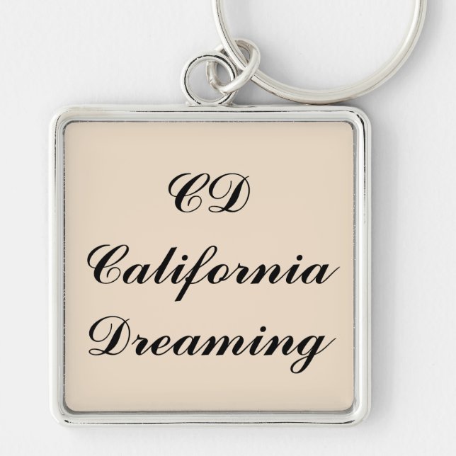 California Dreaming Monogram Schlüsselanhänger (Vorne)