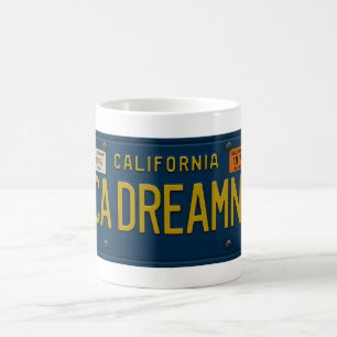 California Dreaming Retro 1969 Cali Nummernschild Kaffeetasse