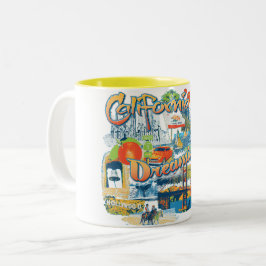 California Dreaming Zweifarbige Tasse