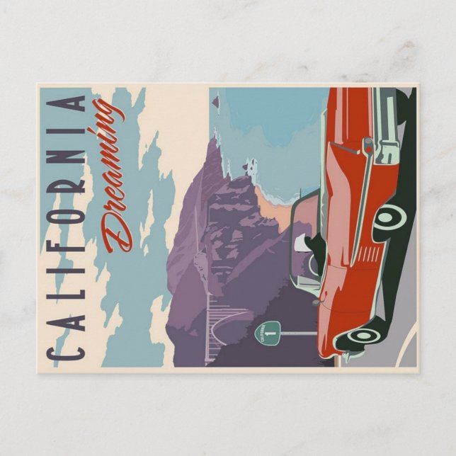 California Dreamy PostCard Postkarte (Vorderseite)