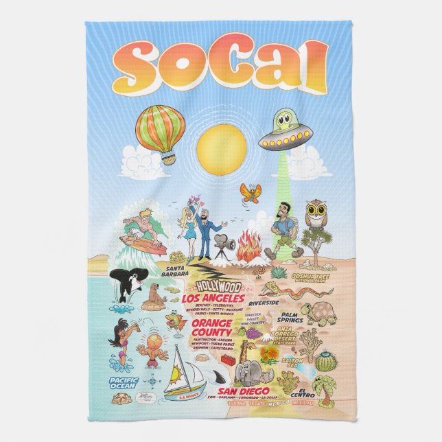 California Eternal Summer Towel Geschirrtuch (Vertikal)