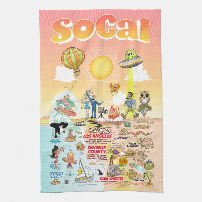 California Eternal Summer Towel Geschirrtuch (Vertikal)