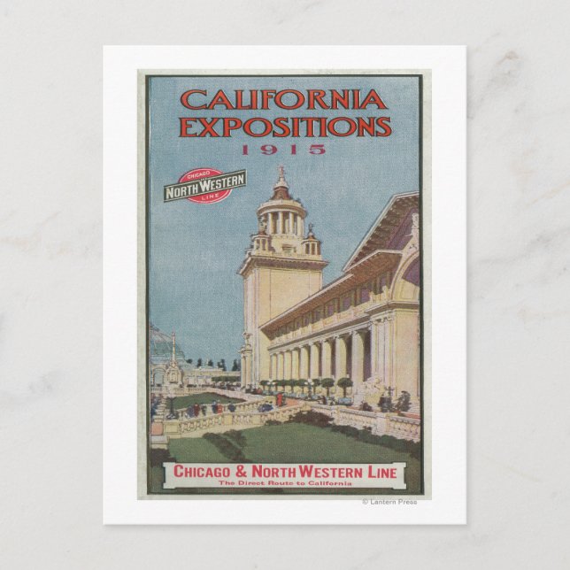California Expositions Poster #2 Postkarte (Vorderseite)
