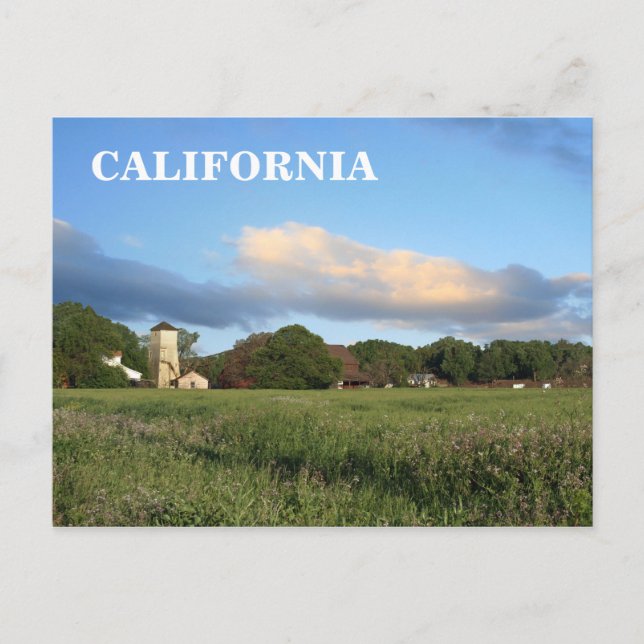 California Farm, Postcard Postkarte (Vorderseite)