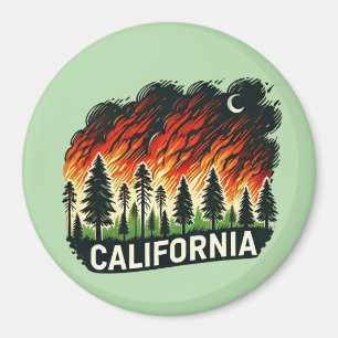 CALIFORNIA FIRE Schlüsselanhänger Magnet