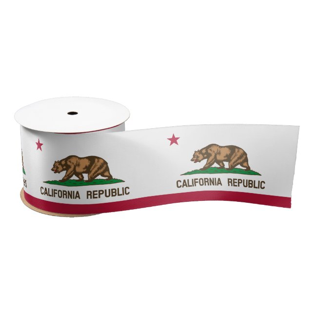 California Flag & America Staaten USA - Reise/Spor Satinband (Spule)