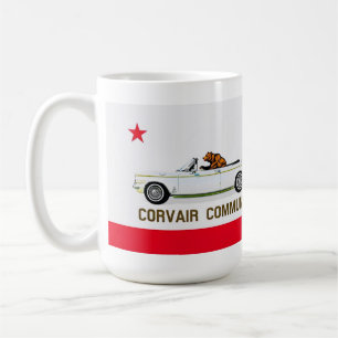 California Flag Corvair Cabrio Kaffeetasse