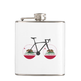 California Flag Cycling Flachmann