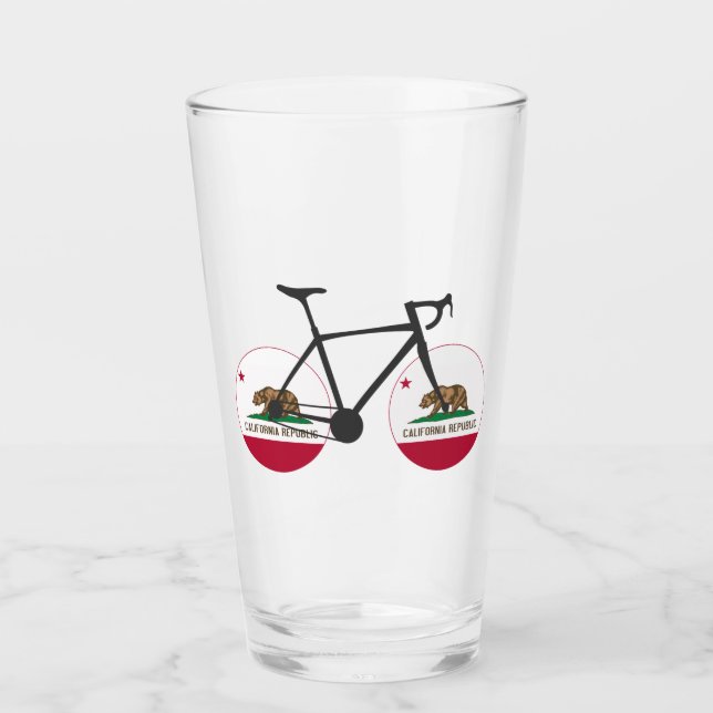California Flag Cycling Glas (Vorderseite)