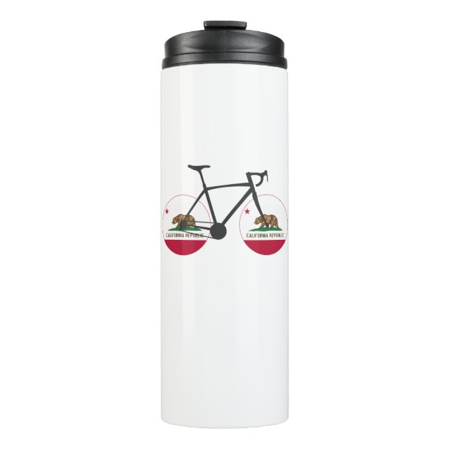 California Flag Cycling Thermosbecher (Vorderseite)