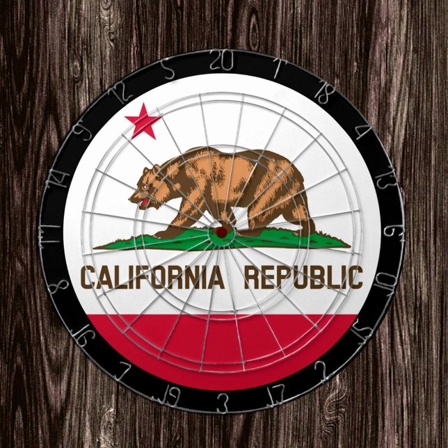 California Flag Dartboard & California / Game Boar Dartscheibe (Von Creator hochgeladen)