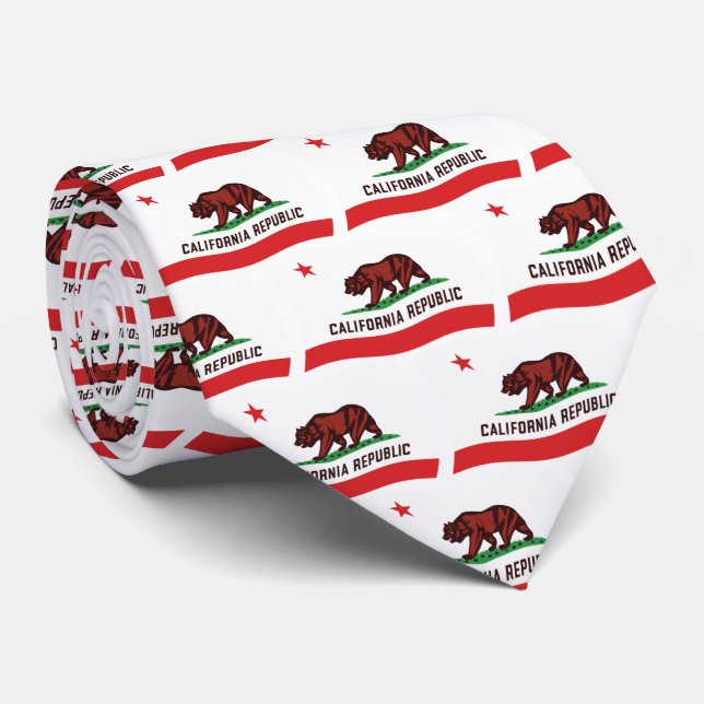 California Flag Krawatte (Gerollt)