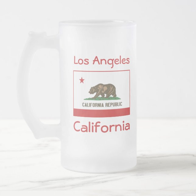 California Flag Map City Tasse (Links)
