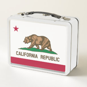 California Flag Metall Brotdose