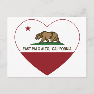 California Flag Ost-Palast-Alt-Herz Postkarte