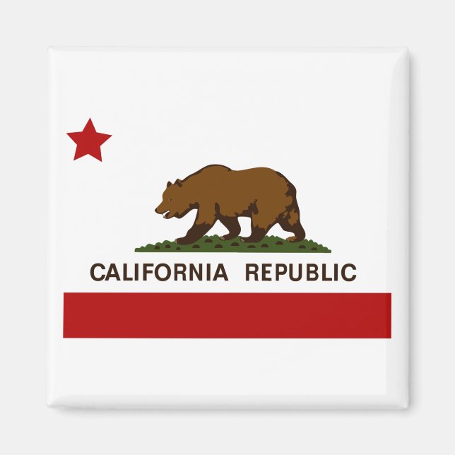 California Flag Patriotic Magnet (Vorne)