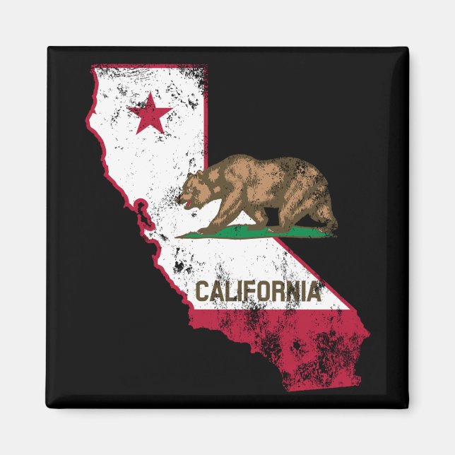 California Flag Patriotic Magnet (Vorne)