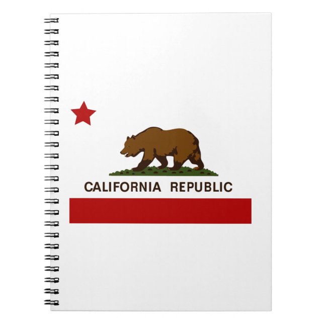 California Flag Patriotic Notizblock (Vorderseite)