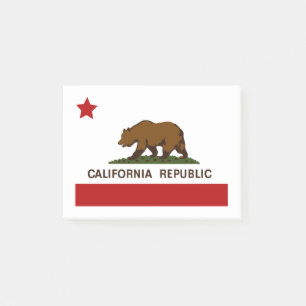 California Flag Patriotic Post-it Klebezettel