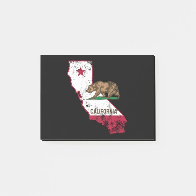 California Flag Patriotic Post-it Klebezettel (Vorderseite)