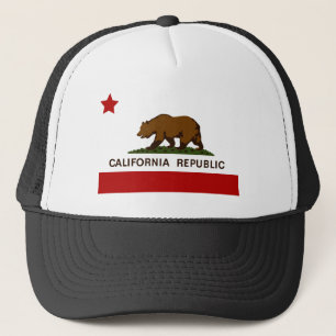 California Flag Patriotic Truckerkappe