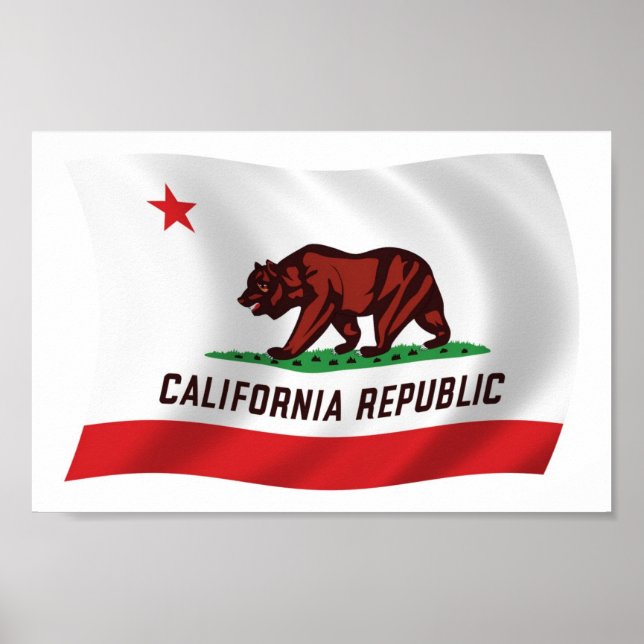 California Flag Poster Print (Vorne)