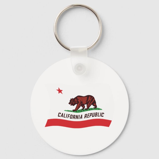 California Flag Schlüsselanhänger (Vorderseite)