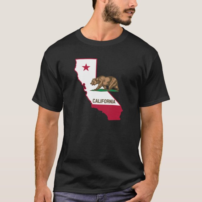 California Flag Silhouette T-Shirt (Vorderseite)