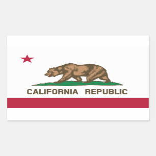 California* Flag Sticker   Drapeau de Californie