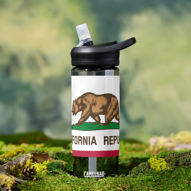 California Flasche, patriotische kalifornische Fla Trinkflasche (Außenbereich)