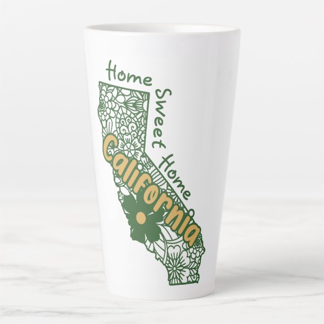 California Floral Doodles Milchtasse (Vorderseite)