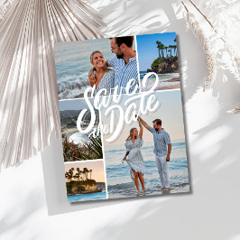 California Foto Beach Wedding Save the Date Ankündigungspostkarte
