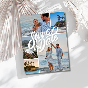 California Foto Beach Wedding Save the Date Ankündigungspostkarte