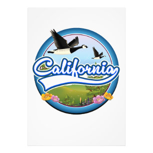 California-Gänse-Urlaub-Logo Fotodruck