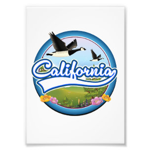California Gänse Urlaubslogo Fotodruck