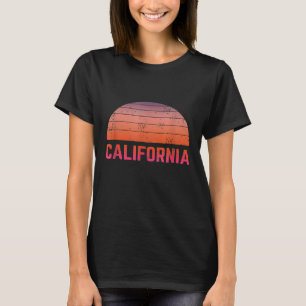 California Gift Sunset Surf Retro Vintag Cali Los T-Shirt