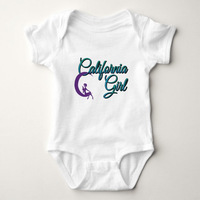 California Girl Bodysuit Baby Strampler (Vorderseite)