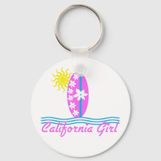 California Girl Pink Surfboard W/Sun Schlüsselanhänger