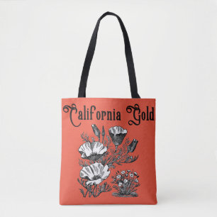 California Golden Poppies Einkaufstasche