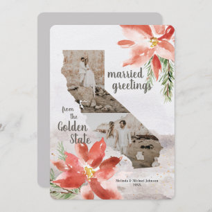 California Golden Staat Karte 1. Weihnachten