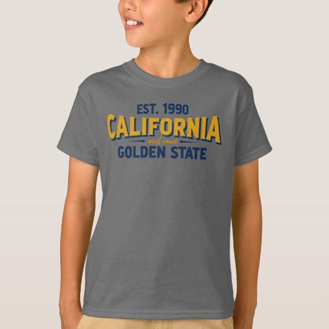 California Golden Staat T - Shirt (Vorderseite)