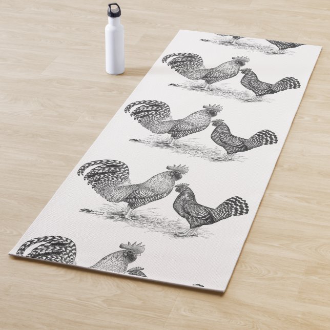 California Gray Rooster und Hen Yogamatte (Beispiel)