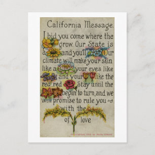 California Greeting Postcard (1914) Postkarte