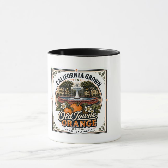 California Grown - Old Towne Orange Tasse  (Zentrum)