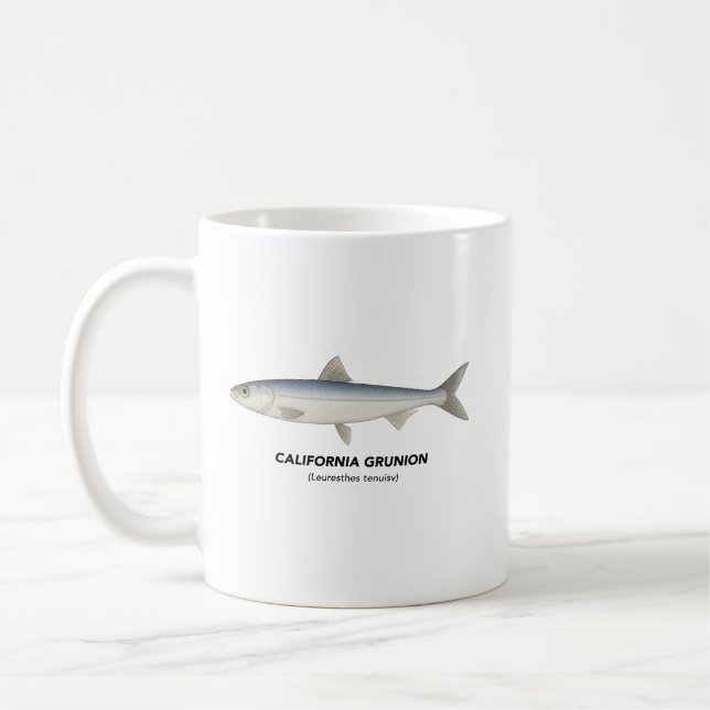 California Grunion - Meerestiere in Kalifornien Kaffeetasse (Links)