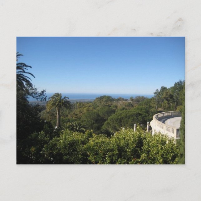 California Hearst Castle Sky Postcard Postkarte (Vorderseite)